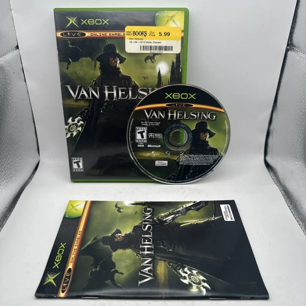Van Helsing Microsoft Xbox Complete CIB w Manual